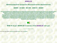 msmw.de Webseite Vorschau