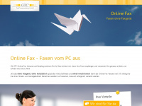 online-fax.info Webseite Vorschau