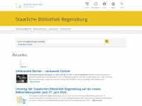 staatliche-bibliothek-regensburg.de Webseite Vorschau