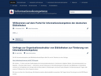 informationskompetenz.de Webseite Vorschau