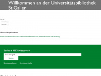 biblio.unisg.ch Webseite Vorschau
