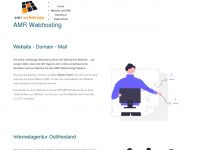 amr-webhosting.de Webseite Vorschau