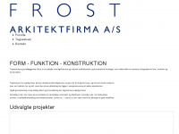 frost-ark.dk Webseite Vorschau