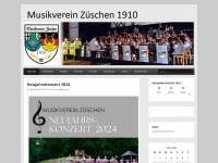 musikverein-zueschen.de Webseite Vorschau