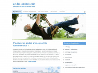 acides-amines.com Webseite Vorschau