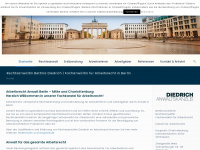 rechtsanwalt-arbeitsrecht-berlin-diedrich.de Webseite Vorschau