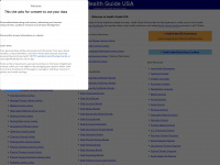 healthguideusa.org Webseite Vorschau