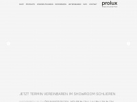 prolux.ch Webseite Vorschau