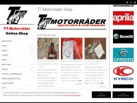 tt-motorraeder-shop.de Webseite Vorschau