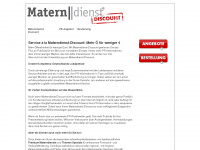 materndienst-discount.de Webseite Vorschau