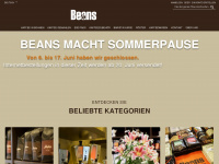 beans.at Webseite Vorschau