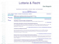 lotterierecht-forum.de Webseite Vorschau