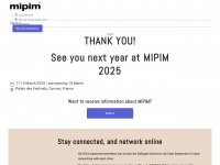 mipim.com Webseite Vorschau