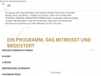 festwochen-gmunden.at Webseite Vorschau