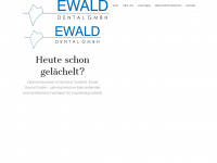 ewald-dental.de Webseite Vorschau