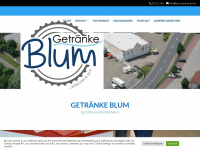 blum-getraenke.de Webseite Vorschau