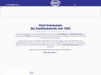 klett-schoko.de Webseite Vorschau