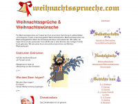 weihnachtssprueche.com Webseite Vorschau