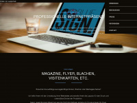 bluesign.ch Webseite Vorschau