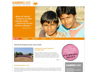gandhicare.org Webseite Vorschau