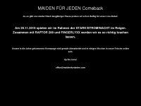 maidenfuerjeden.com Webseite Vorschau