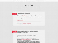 kegelklub.wordpress.com Webseite Vorschau