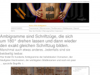 hammann-ambigramme.de Webseite Vorschau