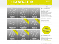 edugenerator.at Webseite Vorschau