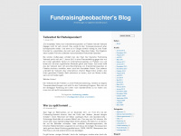 fundraisingbeobachter.wordpress.com Webseite Vorschau