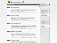 demonetize.it Webseite Vorschau