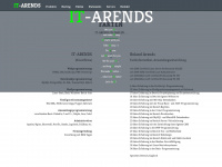 it-arends.de Webseite Vorschau