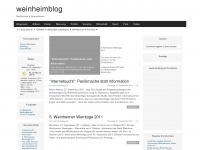 weinheimblog.de Webseite Vorschau