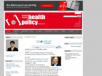 healthpolicy-online.de Webseite Vorschau
