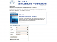 aerzteblatt-mvp.de Webseite Vorschau