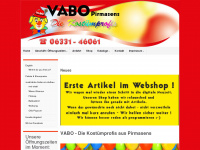 vabolino.de Webseite Vorschau
