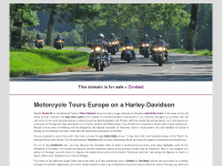 motorcycle-tours-europe.com Webseite Vorschau