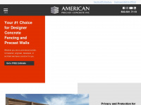americanprecastfences.com Webseite Vorschau