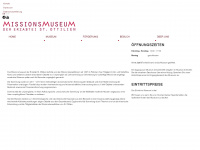 missionsmuseum.de Webseite Vorschau