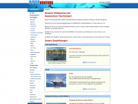 aquaventure-tauchreisen.de Webseite Vorschau
