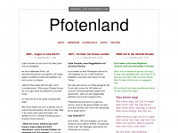 pfotenland.wordpress.com Webseite Vorschau