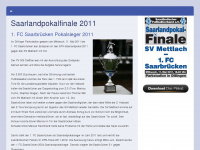 saarlandpokalfinale.de Webseite Vorschau