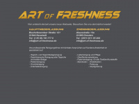 art-of-freshness.de Webseite Vorschau