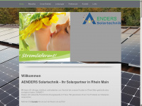 aenders-solartechnik.de Webseite Vorschau