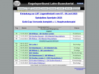 kegelsportbund-lbt.de Webseite Vorschau