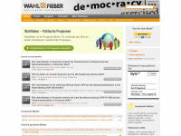 wahlfieber.com Webseite Vorschau