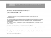 concerts-event.com Webseite Vorschau