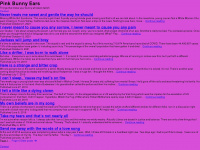 pinkbunnyears.com Webseite Vorschau