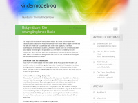 kindermodeblog.wordpress.com Webseite Vorschau