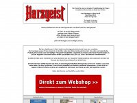 harzgeist.com Webseite Vorschau