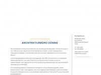architekt-duesing.de Webseite Vorschau